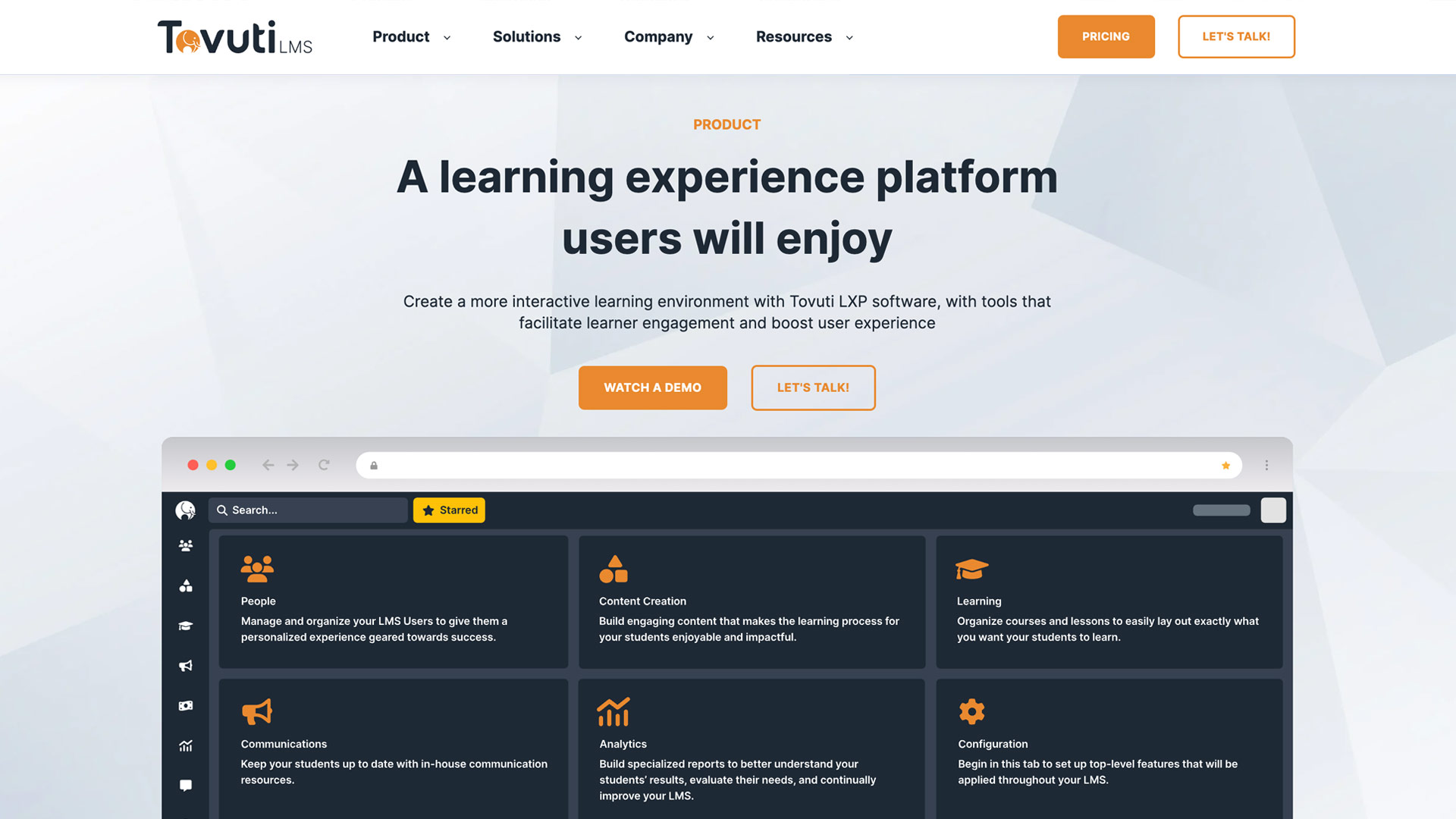 Learning experience platform engage learners tovuti lxp software